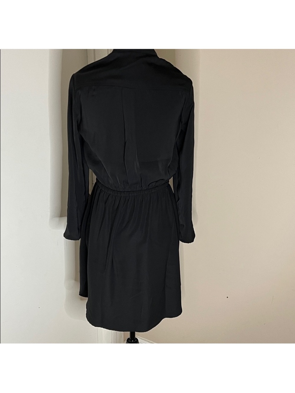 Dynamite • Women’s XS • Black • Long Sleeve • Cinched Waist Dress • Half Zipper - Picture 6 of 6